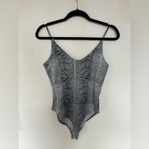 Gaze snakeskin tank bodysuit
